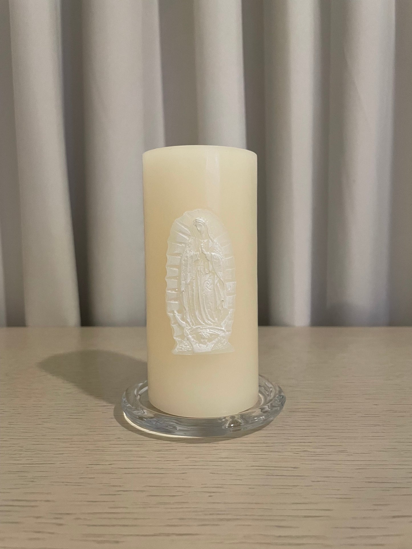 Cirio de Virgen de Guadalupe Chico 7 x 15 cm